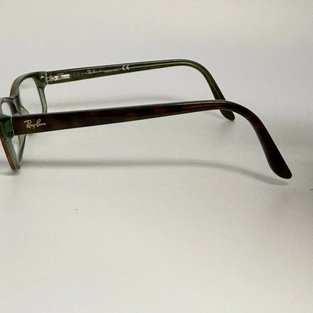 Ray Ban RB 5187 2445 Tortoise Green Eyeglasses Frames 50-16-140 Rectangular